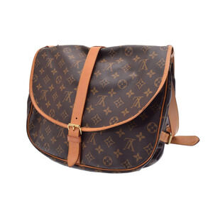 Louis Vuitton Monogram Brown bag Saumur Shoulder